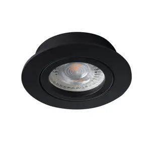 Потолочный светильник Kanlux 22432 GX5.3 12В 10Вт алюминий черный Ø8.2 см IP20