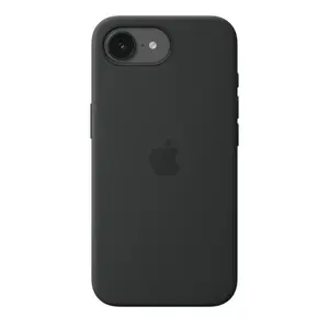 Silicone Case with MagSafe for Apple iPhone 17e — Black, Silicone & Microfibre, 6.1"