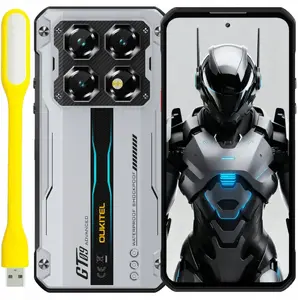 Rugged smartphone OukiTel WP60 5G, 7.2" display, 12 GB RAM, 512 GB storage, 10000 mAh battery, Silver
