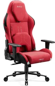 Spēļu krēsls Diablo Chairs X.One Prime Bloody Mary, normāla izmēra, ergonomiska atbalsta sēdeklis, regulējama atzveltne