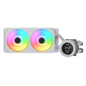 All-in-one CPU Liquid Cooler COUGAR Poseidon Vistek 240, ARGB, 240mm, 120mm fans, White
