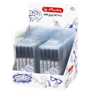 Ballpoint pen refill HERLITZ 10983443, blue ink, pack of 5