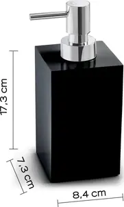 Soap dispenser Sourcing SOFIA Black — wall-mounted liquid soap dispenser