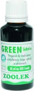 ZOOLEK Green Ichthio pudele 30 ml – ZOOLEK 09710, lokāla veterināra ādas ārstēšana