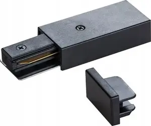 Terminal connectors for surface-mounted rail DPM X-LINE, black, model STEB
