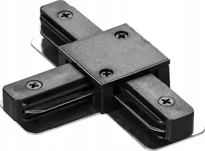 Mounting T-connector for surface-mounted rail DPM STTB, black
