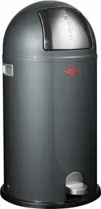 Atkritumu spainis Wesco KickBoy 40 l, ar pedāli, grafīta krāsa