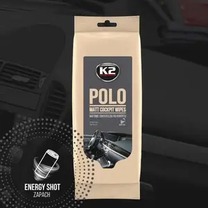 Салфетки для интерьера K2 Polo Matt Wipes — упаковка 24 шт. для торпеды и панелей