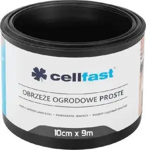 Dārza apmales Cellfast 10 cm x 9 m, melna — modelis 30-231