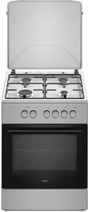 Gas-electric cooker No name MPM 66 KGM 11 – freestanding range with gas burners and electric oven
