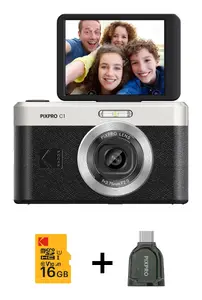 Compact camera Kodak PIXPRO C1 — 13 MP CMOS 1/3" sensor, 4160×3120, Full HD, 2.8" display, Black