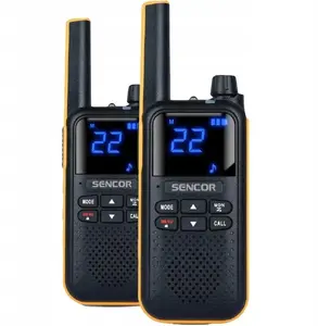 Рация SENCOR SMR 700 YELLOW — мощность 2 Вт, встроенный фонарь
