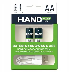 Rechargeable USB-C Battery Plastrol AA 1733 mAh (2600 mWh) Pack of 2
