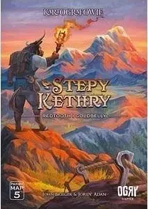 Galda spēle Ogry Games Kartografowie: Stepy Kethry — kartes zīmēšanas stratēģijas spēle (kartes/roll-and-write stils)