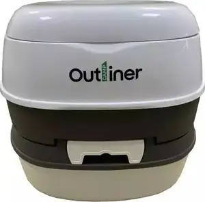 Portable camping toilet Sourcing CAMPING TOILET COMFORT — portable waste tank, seat and lid