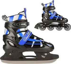 Roller skates Triton NH18366A 2-in-1 blue size S (31–34) with interchangeable frame and hockey plate
