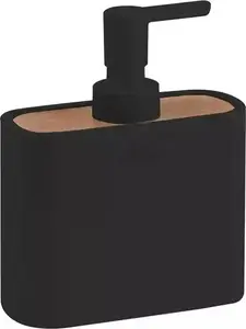 Soap dispenser Sourcing NINFEA SOAP DISPENSER MATT BLACK — wall-mounted, manual