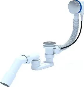 Automatic bathtub siphon No name EM601PLEU 1 1/2" with overflow