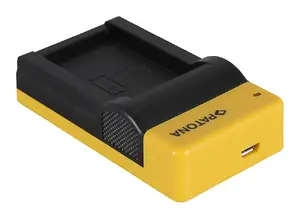 Battery charger PATONA 151652 for digital camera batteries, USB input, 8.4V 0.5A, Li‑Ion, black