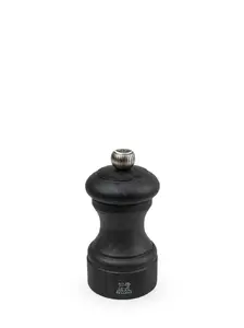 Salt grinder PEUGEOT Bistro, graphite wood housing, 100 mm height, made in France