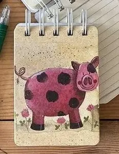 Notebook TEKA Kołonotes A7 SSN44 ¦winka Pearl — compact A7 spiral notebook