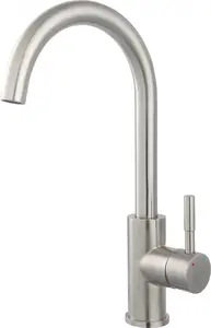 Virtuves jaucējkrāns FERRO Camira Inox statīvs hroms BCR4, vienu sviru virsmas uzstādīšanai