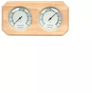 Sauna thermometer with hygrometer AP-003BW — analog sauna temperature and humidity meter