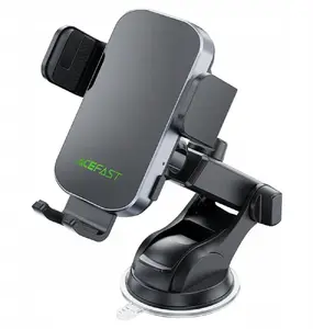 Car mount Acefast D53 with wireless charger, dashboard automatic clamp, black