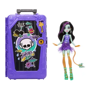 Leļļu figūra MATTEL Jinafire Long — Monster High Skulltimate Secrets Gore-geous Oasis Playset, 320 mm, daudzkrāsaina