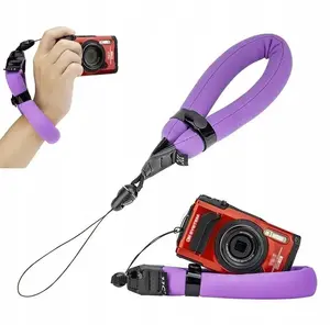 Floating wrist strap buoyancy handle for camera/action camera ST-8P — purple