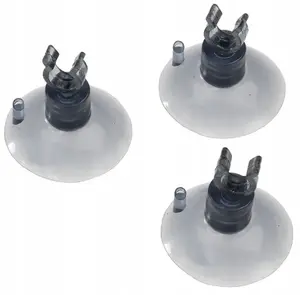 AQUA DELLA piesūcekņi ar skavu, caurspīdīgi, priekš 4/6 mm caurulītēm, 3 gab. iep.