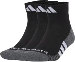 Socks ADIDAS Cushioned Performance Climacool QRT 3-pack JC6446, breathable cushioning, ankle length