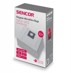 Putekļu sūcēja maisiņi HP 41021803 priekš SENCOR SVC 45xx/52xx — vienreizlietojami nomaiņas maisiņi