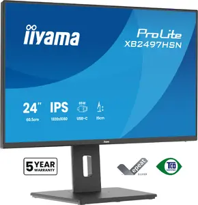 Computer monitor IIYAMA ProLite XB2497HSN-B1 23.8" (60.5 cm) IPS Full HD 1920×1080, 1 ms, USB 3.2 hub, speakers, height adjustable, VESA