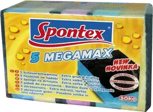 Spontex dishwashing sponges Megamax pack of 5, model 97070294
