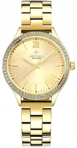 Wrist Watch Giewont Sapphire GW1140-B3 — women's gold-tone analog watch with sapphire crystal