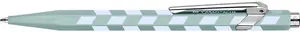 Ballpoint pen Caran d`Arche 849 Mosaic — water green finish, metal body, refillable