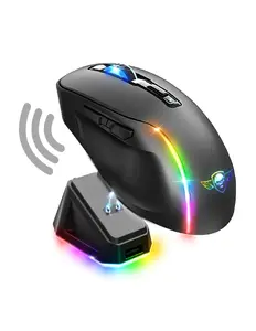 Gaming mouse Spirit of Gamer S-EM50BK — right-hand, optical 8000 DPI, RF Wireless + Bluetooth + USB-C, 6 buttons, black