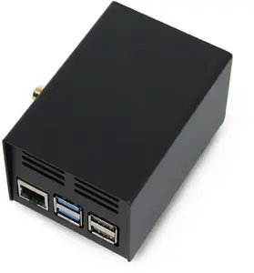 HiFiBerry steel case for HiFiBerry and Raspberry Pi 5, black