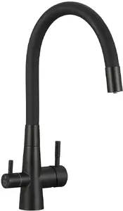 Virtuves izlietnes jaucējkrāns Laveo Riveco BRIBB68D ar elastīgu izplūdi un ūdens filtrēšanas sistēmu