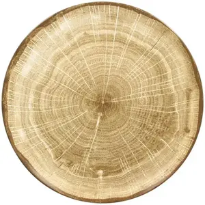 Тарелка плоская Anaflor Woodart коричневая 29 см – керамическая посуда