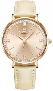 Wrist watch Giewont Sapphire GW5390-A5 — women's analog timepiece, pink gold case, sapphire crystal