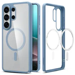 Чехол Spigen Ultra Hybrid (MagFit) для Samsung Galaxy S26 Ultra — прозрачный светло-голубой, PC+TPU, для 6,9"