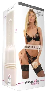 Masturbators Fleshlight Bonnie Blue 1K — Superskin uzlika, 25 cm ielikšanas dziļums, šaurs iekšējais Ø