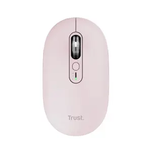 Мышь TRUST Seron Slim Multi — амбидекстрная RF Wireless + Bluetooth, оптическая 3200 DPI, 7 кнопок, розовая