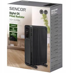 Oil heater SENCOR SOH 6313WH – compact portable oil-filled radiator