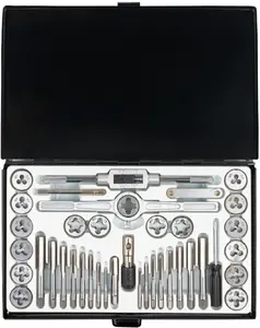 Thread tap and die set Forsage F-M040-1 — 40-piece workshop threading tool kit