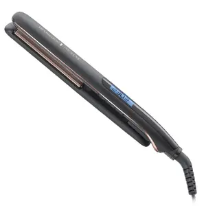 Выпрямитель Remington PROLuxe S9100B — Warm технология, 9 уровней нагрева, 110 мм ширина, кабель 3 м, чёрный/розовое золото