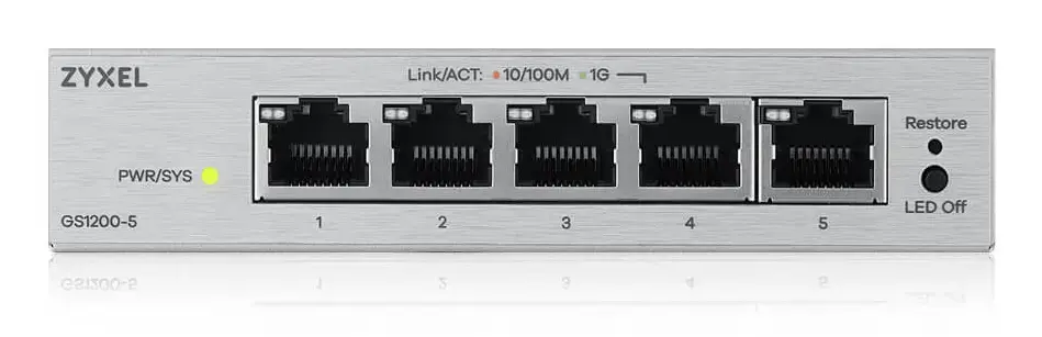 Zyxel GS1200-5V3 управляемый L2 гигабитный коммутатор Photo 3