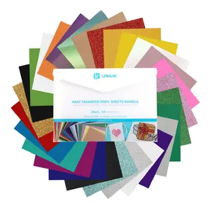 Heat transfer vinyl sheets LOKLiK SG-HTV-1678-US-L-B2B — Smooth, multicolour, 210×297 mm, 28 sheets